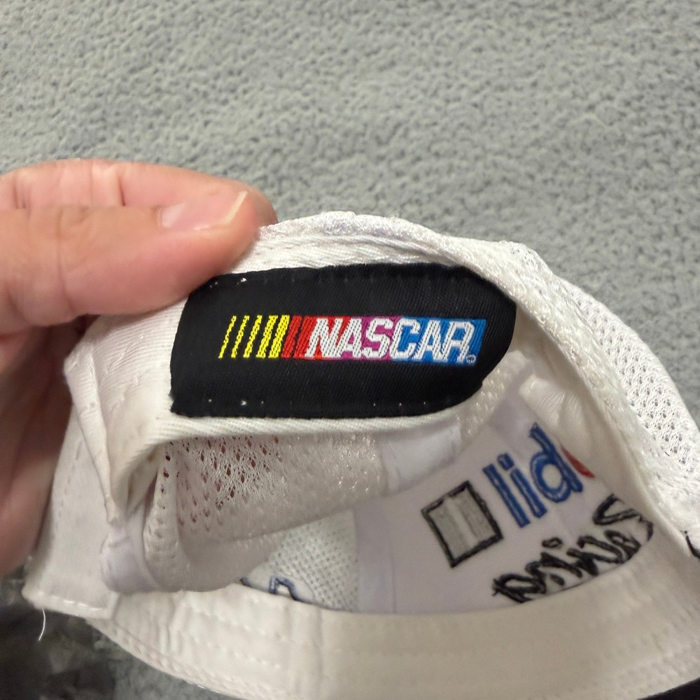 NASCAR Mobil 1 Racing Tony Stewart 14 Trucker Hat White Adjustable Mesh Cap Mens - Picture 7 of 8